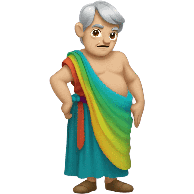 Quasimodo wearing a dress emoji