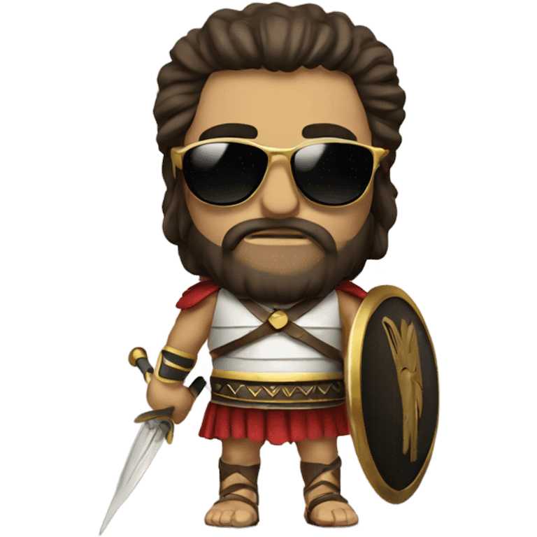 Greek warrior with sunglasses emoji