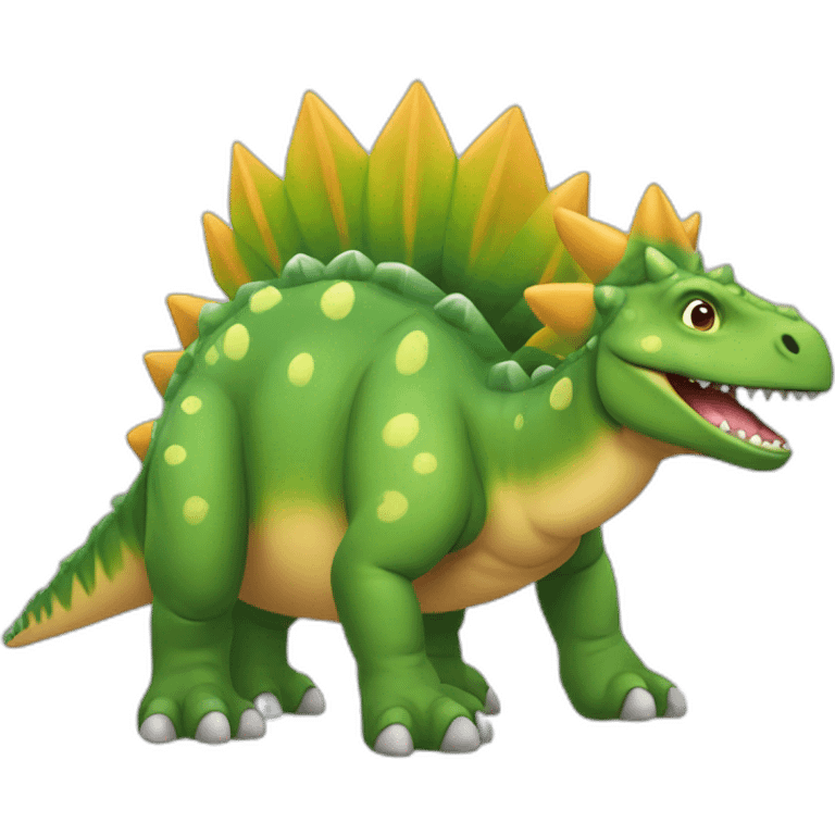 Dinosaurs stegosaurus emoji