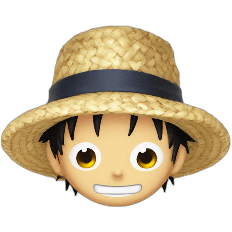 Luffy straw hat emoji