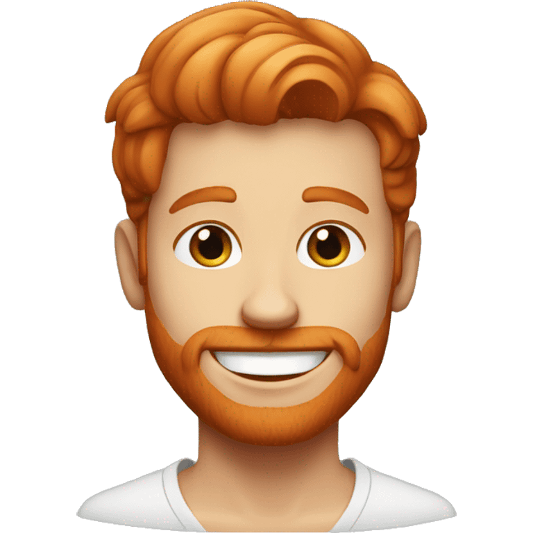 a redhead white guy that looks young and happy  emoji