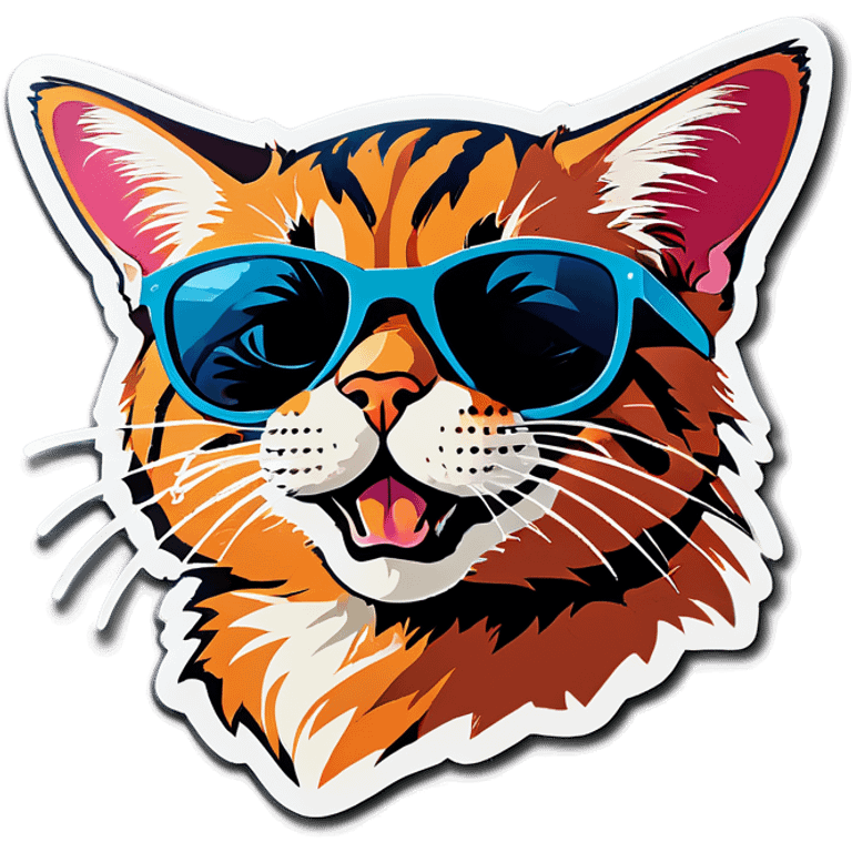 Cat with sunglasses emoji