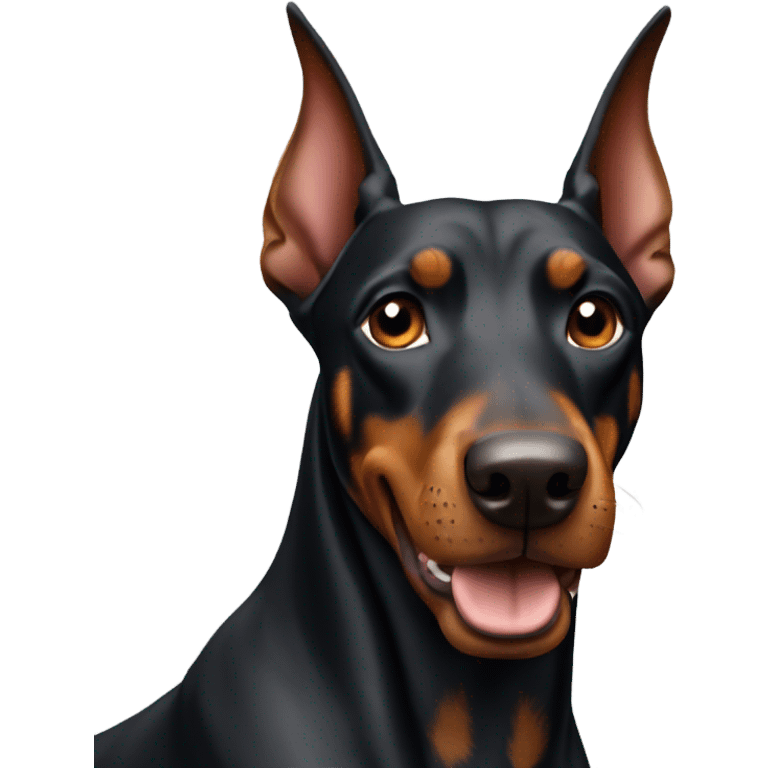 doberman pinscher dog  emoji