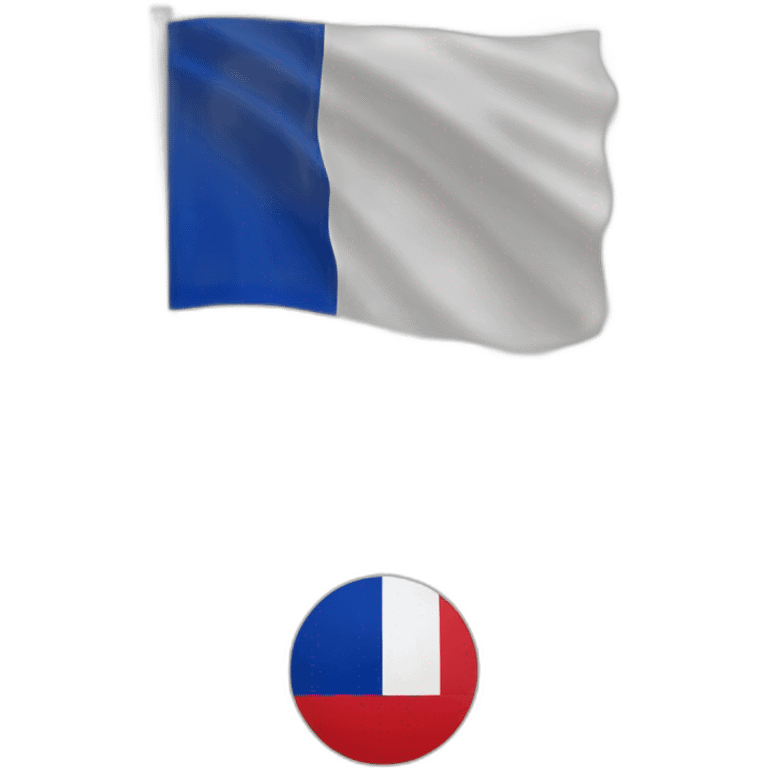 le drapeau de la france en couleure inverser emoji