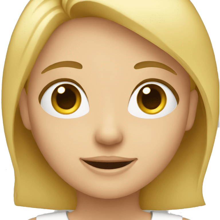 blonde girl teaching  emoji