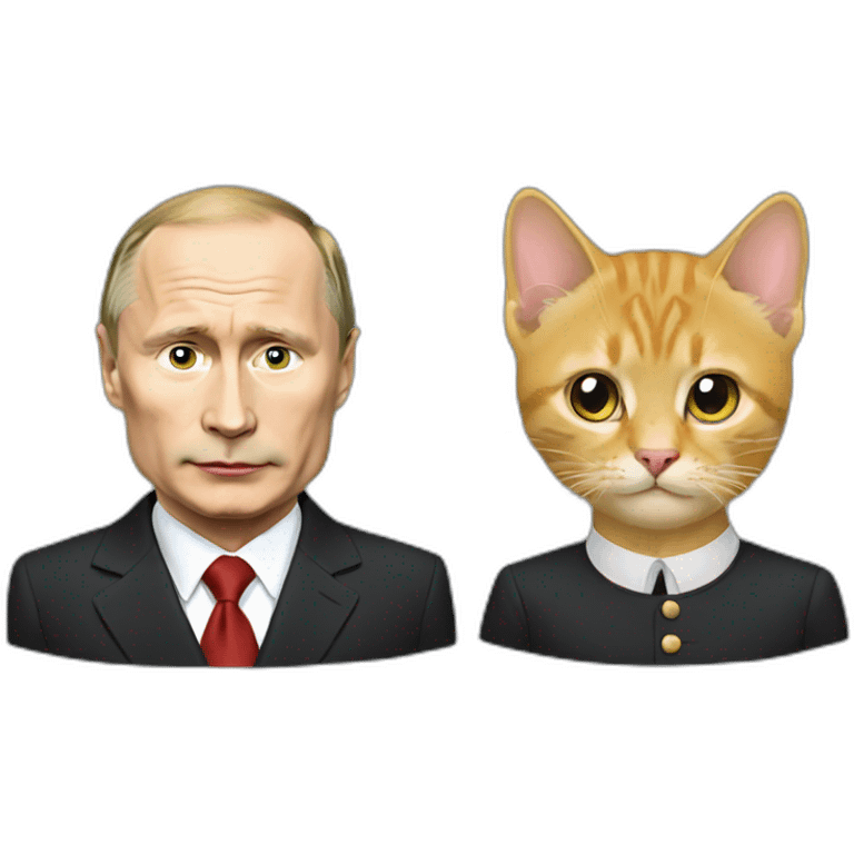 Putin and cat emoji