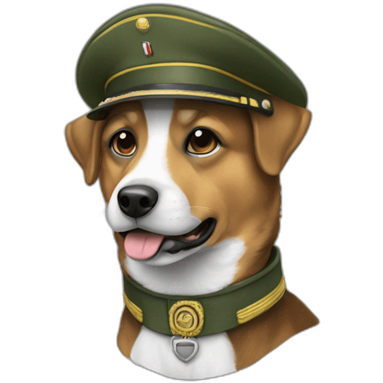 Chien militaire emoji