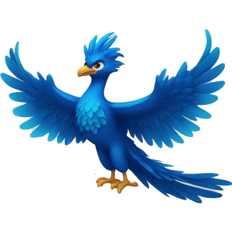 blue phoenix emoji