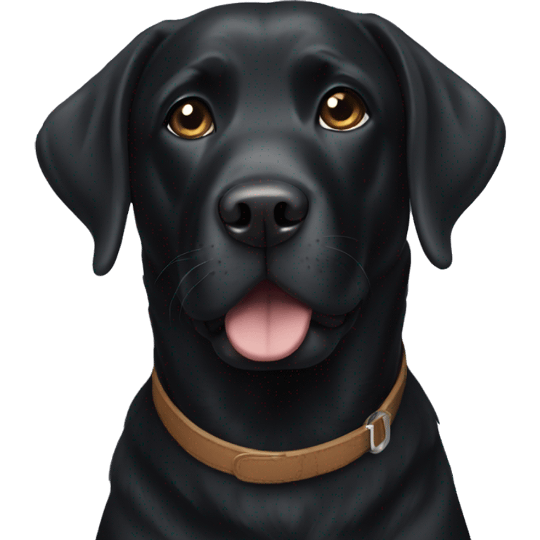 Black Labrador emoji