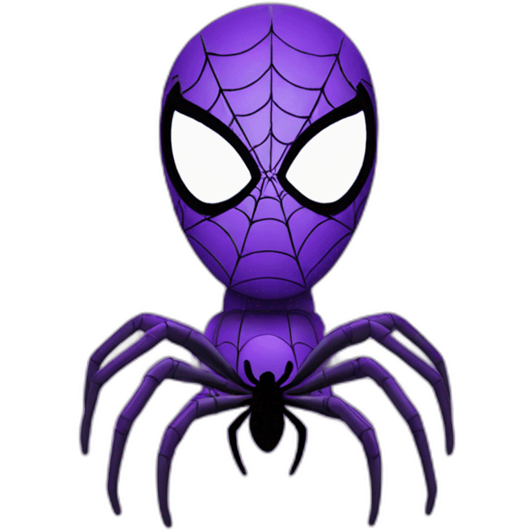 Spider man in purple emoji