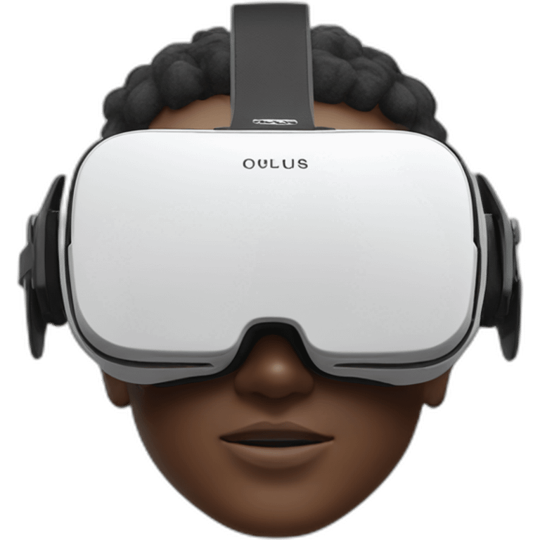 Oculus quest 2, front view emoji