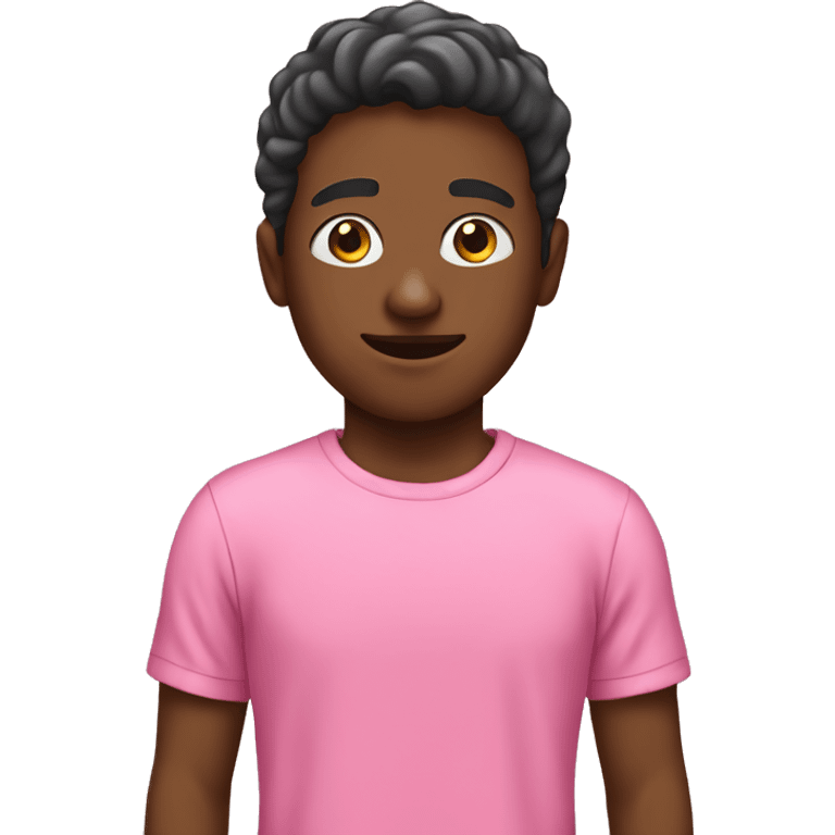 Boy with pink T-shirt “Stacy” emoji