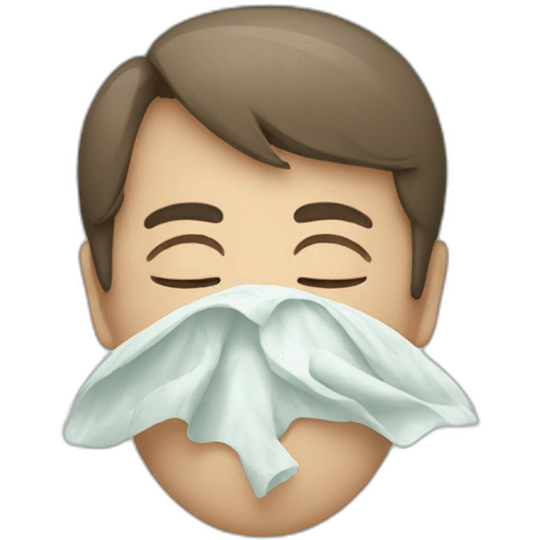 Sneezing emoji