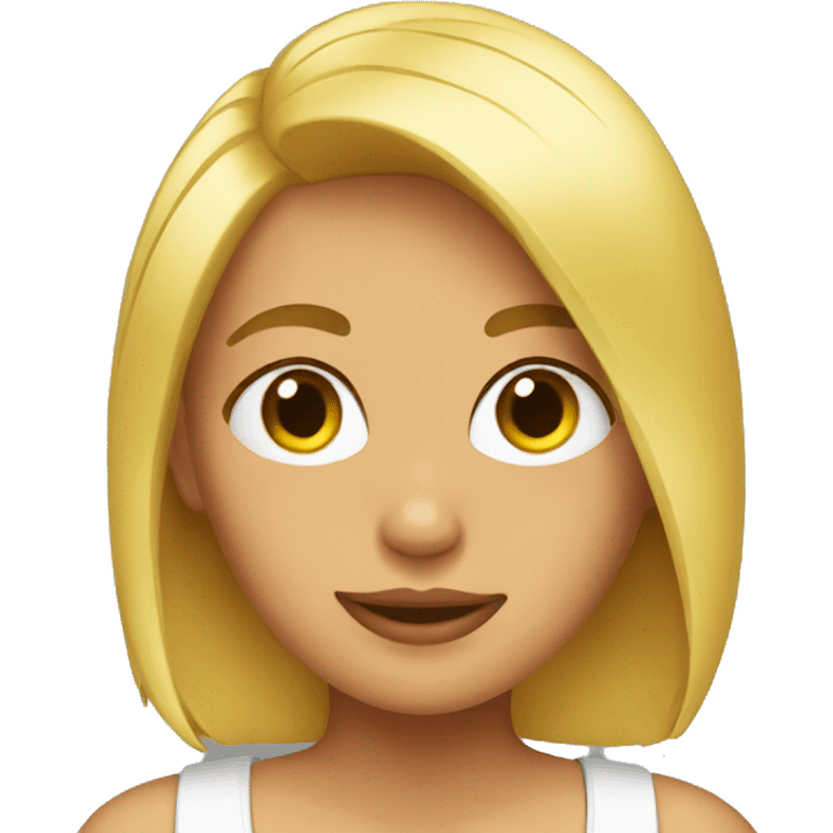 Chica rubia emoji