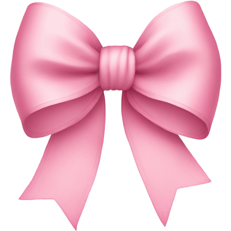 light pink bow on light pink bow emoji