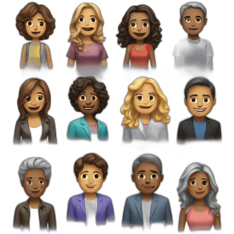 reunión de personas emoji