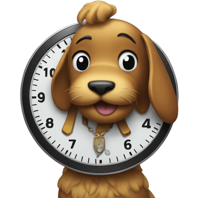 pluto with watch emoji