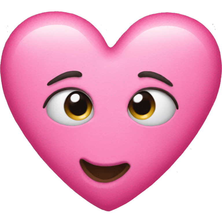 Pink heart kissy face emoji