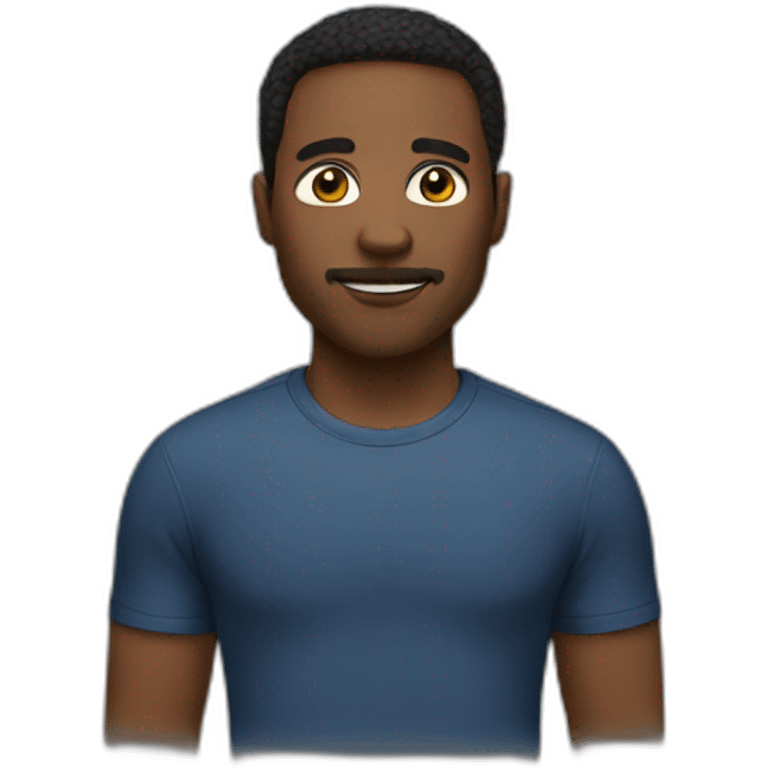 Black men short emoji