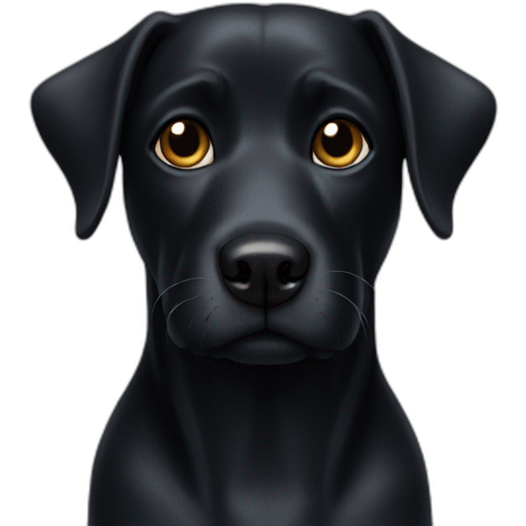 Black dog emoji