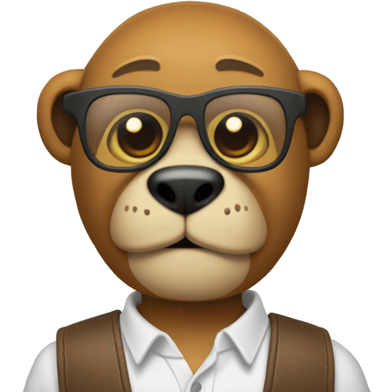 Oso con lentes  emoji