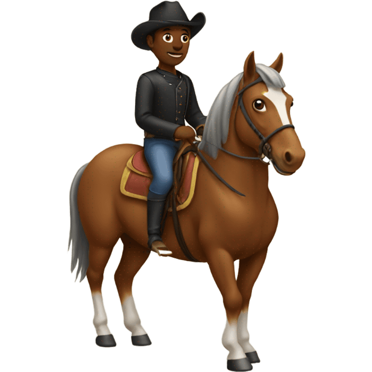 Me riding a horse  emoji