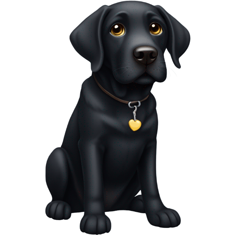 Black lab emoji