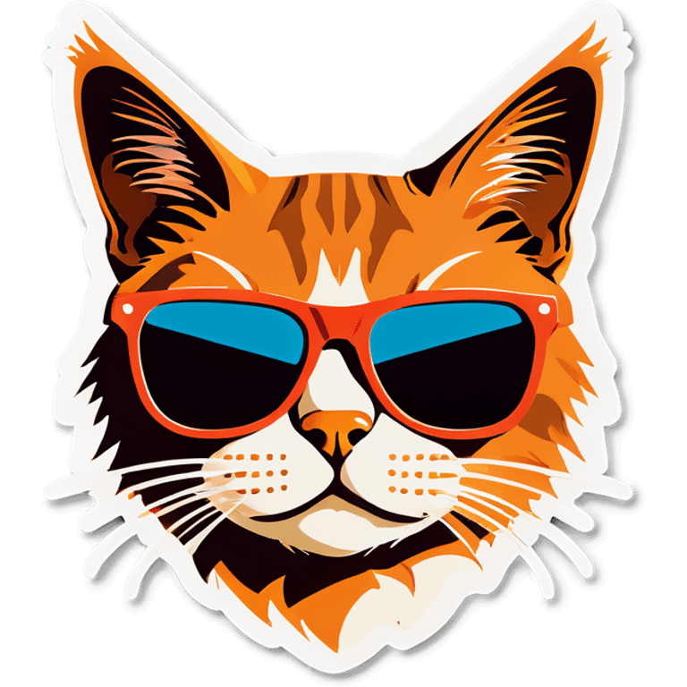 Cat with sunglasses emoji