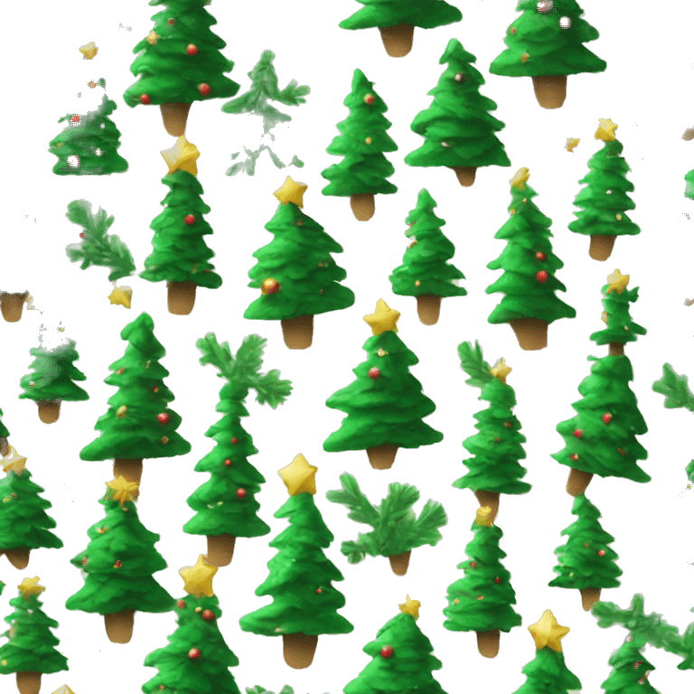 Aesthetic Christmas tree emoji