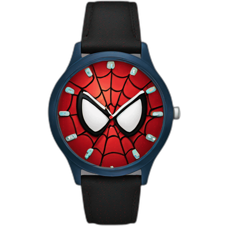 Funny spiderman watch emoji