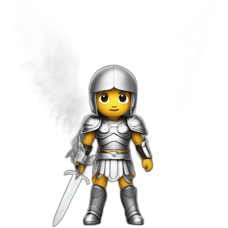 Archangel Michael with blade  emoji