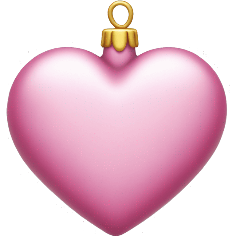 Pink Christmas Heart emoji