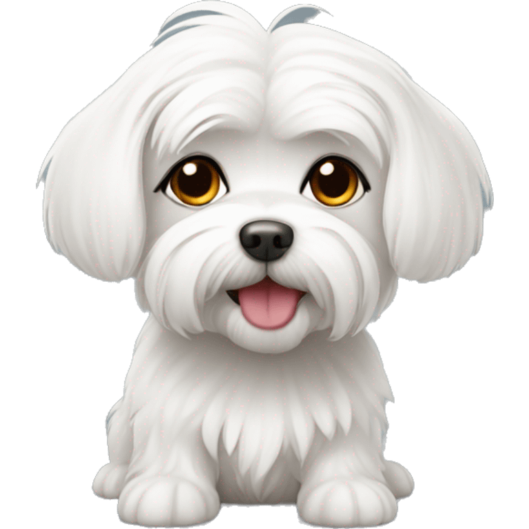 cute Maltese dog emoji