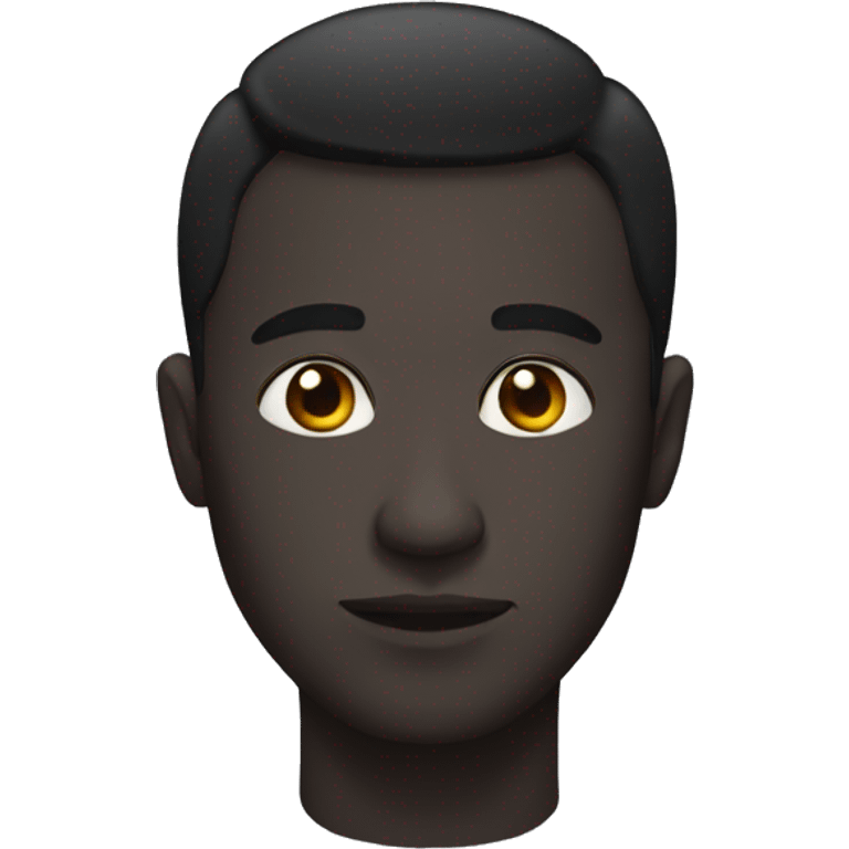 Dark male emoji