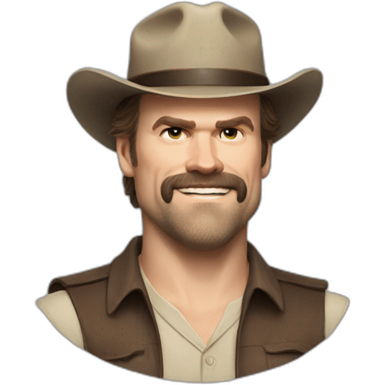 Jim Hopper David harbour little smiling emoji