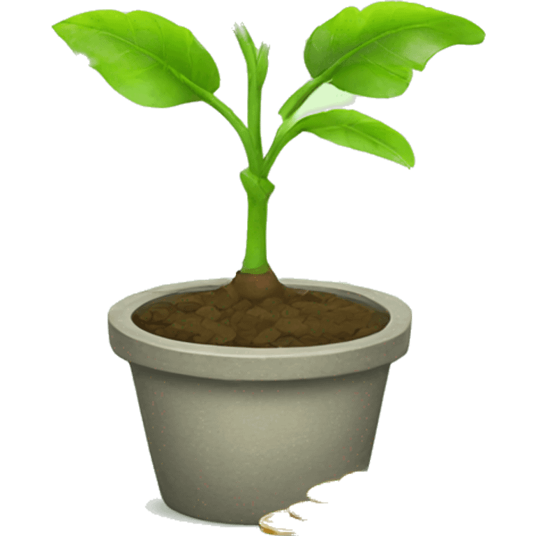 plant with coins  emoji