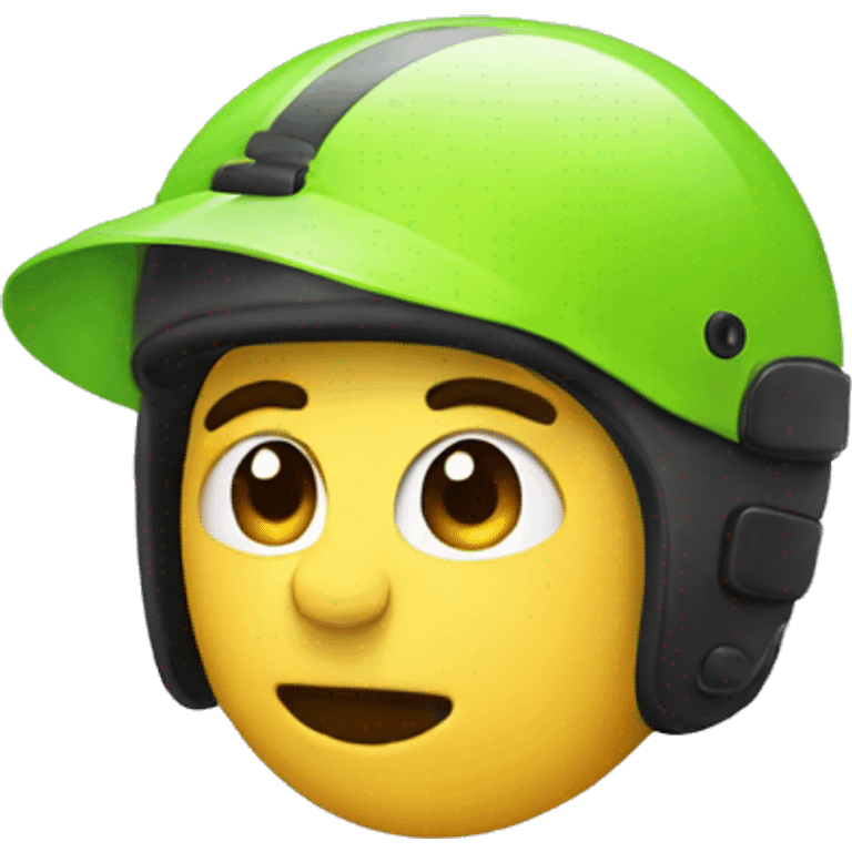 emoji with helmet giving ok emoji