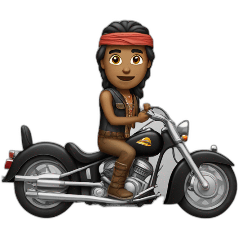 the black motorcycle indian emoji