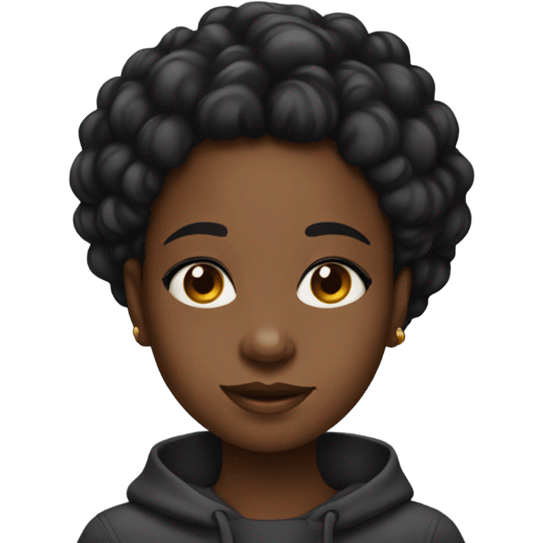 Black cute girl emoji