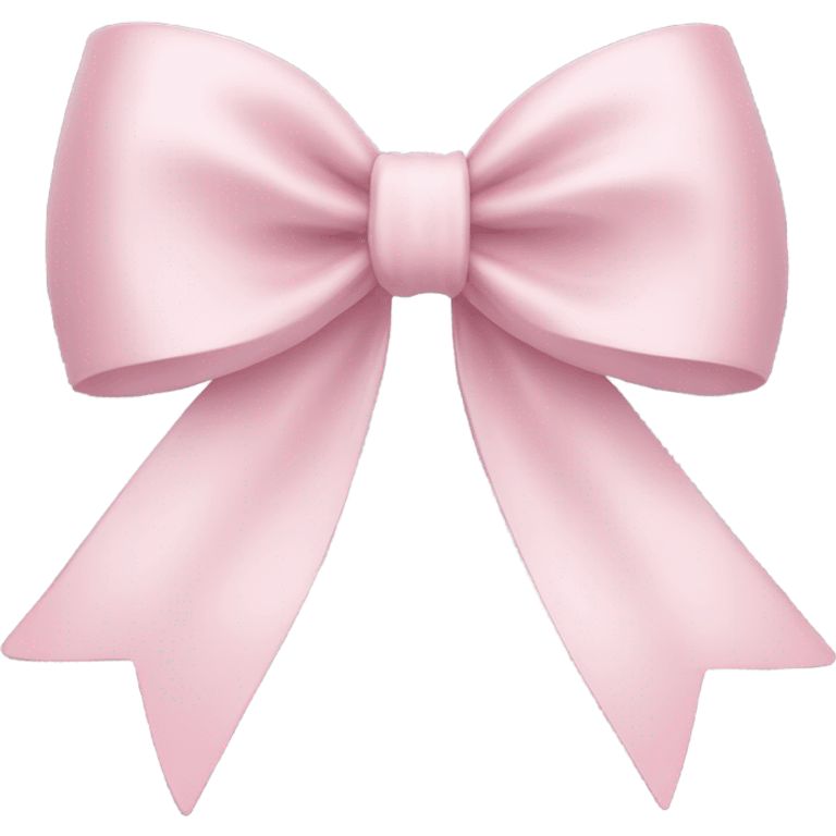 Pastel pink bow  emoji