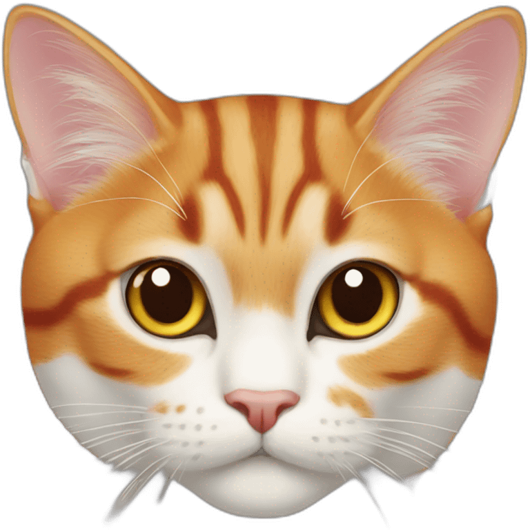 red and white exotic cat emoji