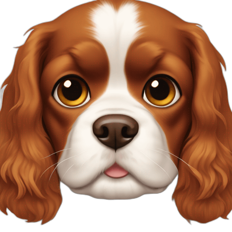 brown cavalier king charles emoji