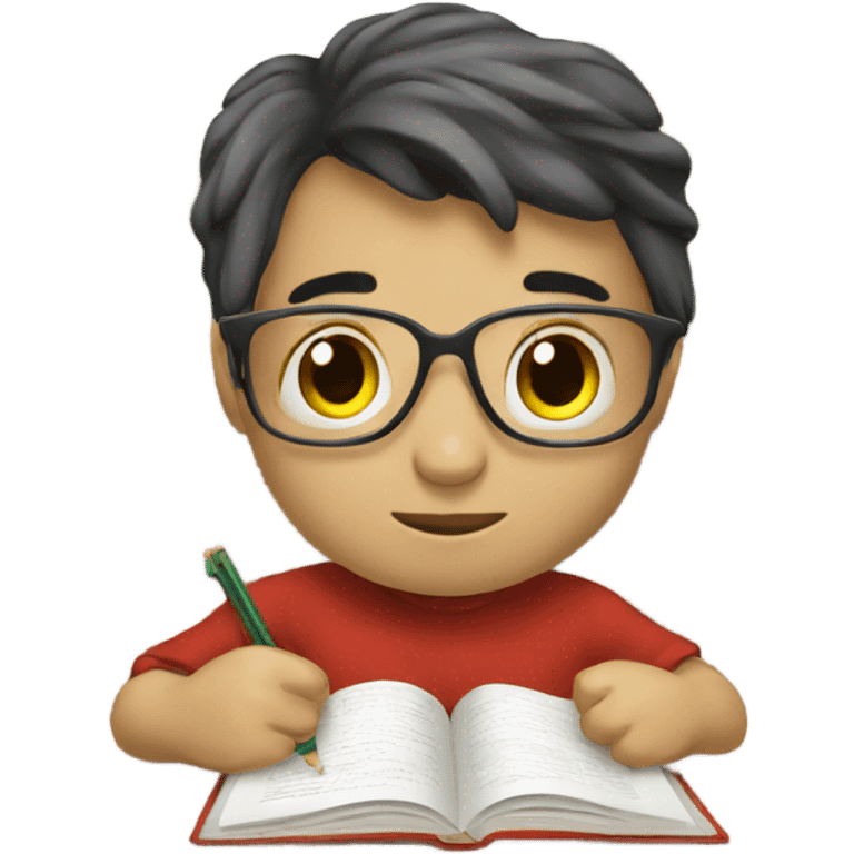 Studying  emoji