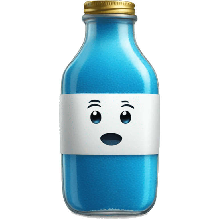 Salt in blue bottle emoji