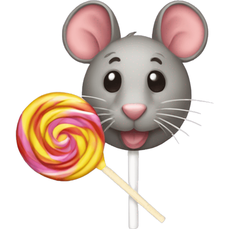 Rat lollipop emoji