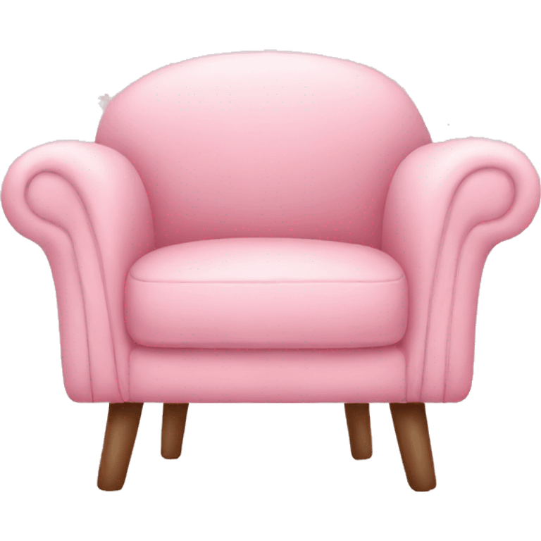 Pastel pink Cosy chair emoji