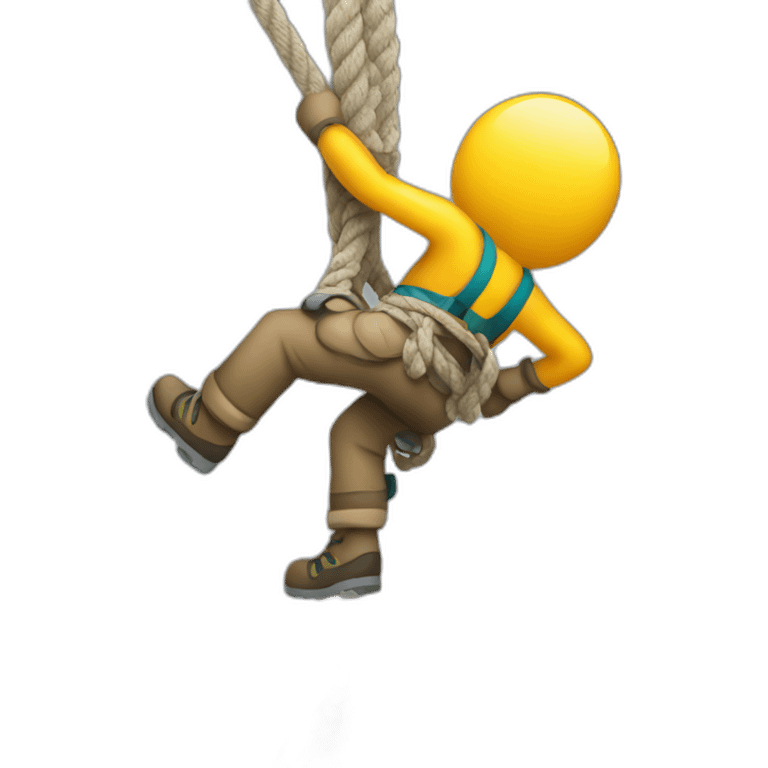 Climbing ropes emoji