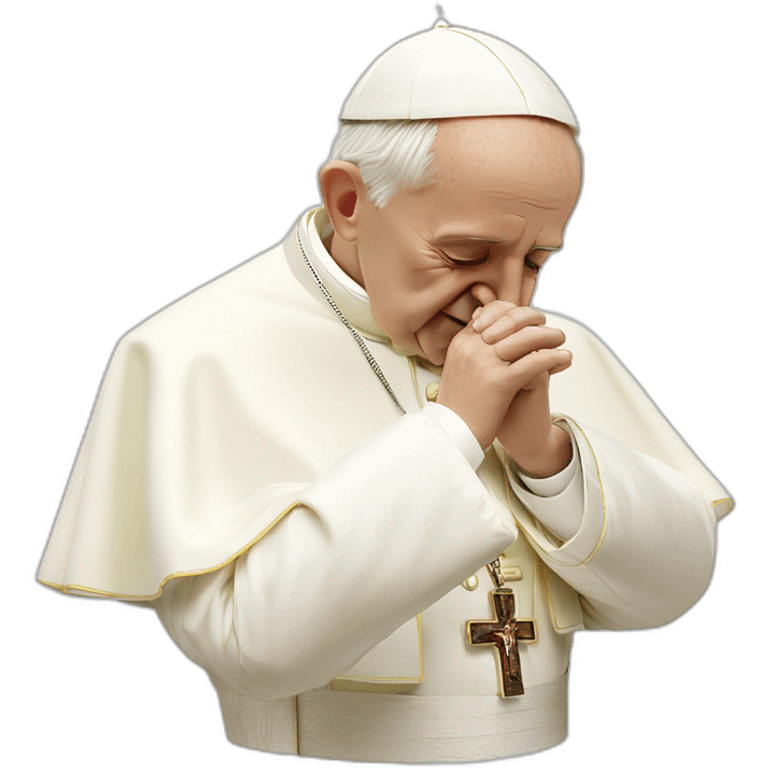 the pope innocently snorting lines emoji