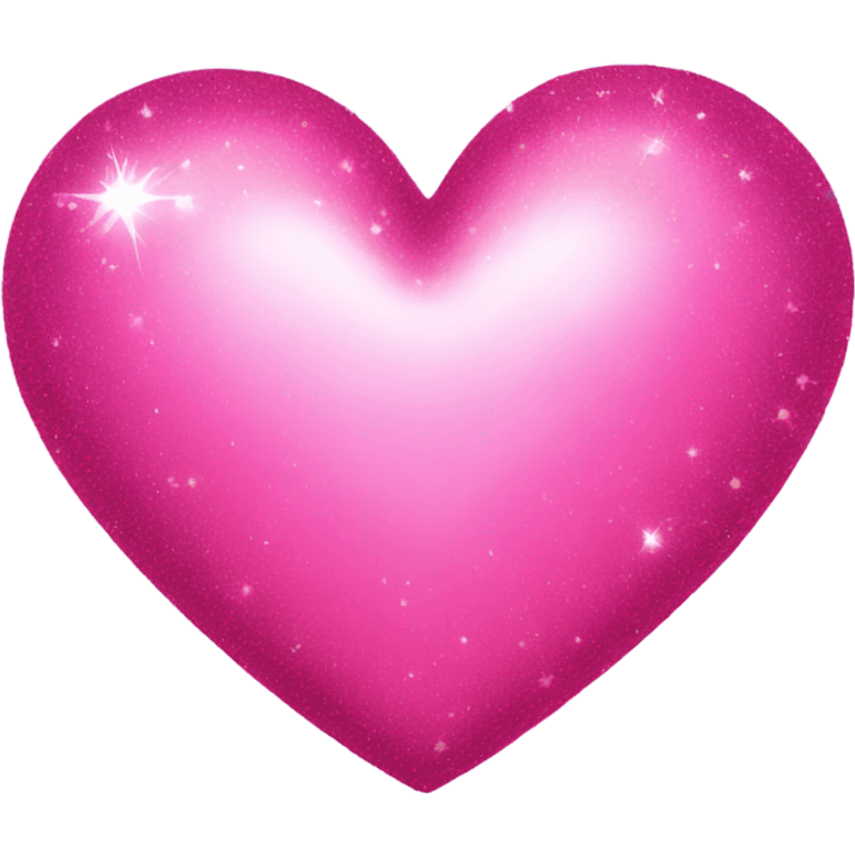 Sparkly pink heart emoji