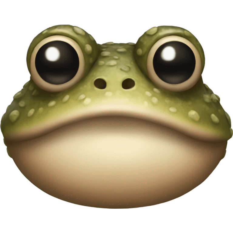 a toad with moustache and beard emoji